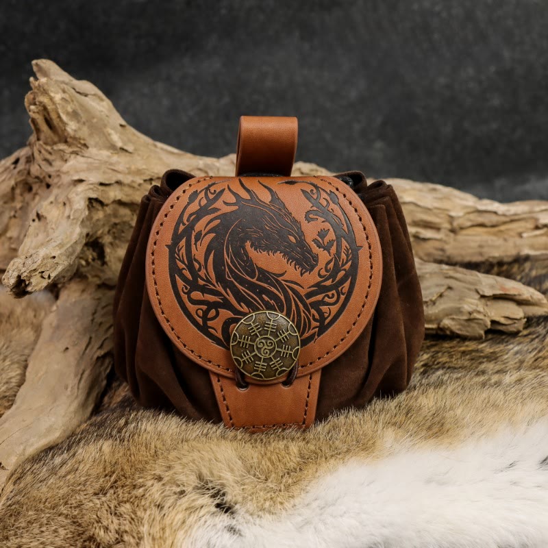 WorldNorse Nordischer Drache Yggdrasil Kordelzugbeutel - image 3