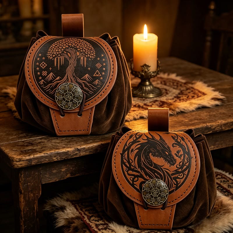 WorldNorse Nordischer Drache Yggdrasil Kordelzugbeutel - image 13
