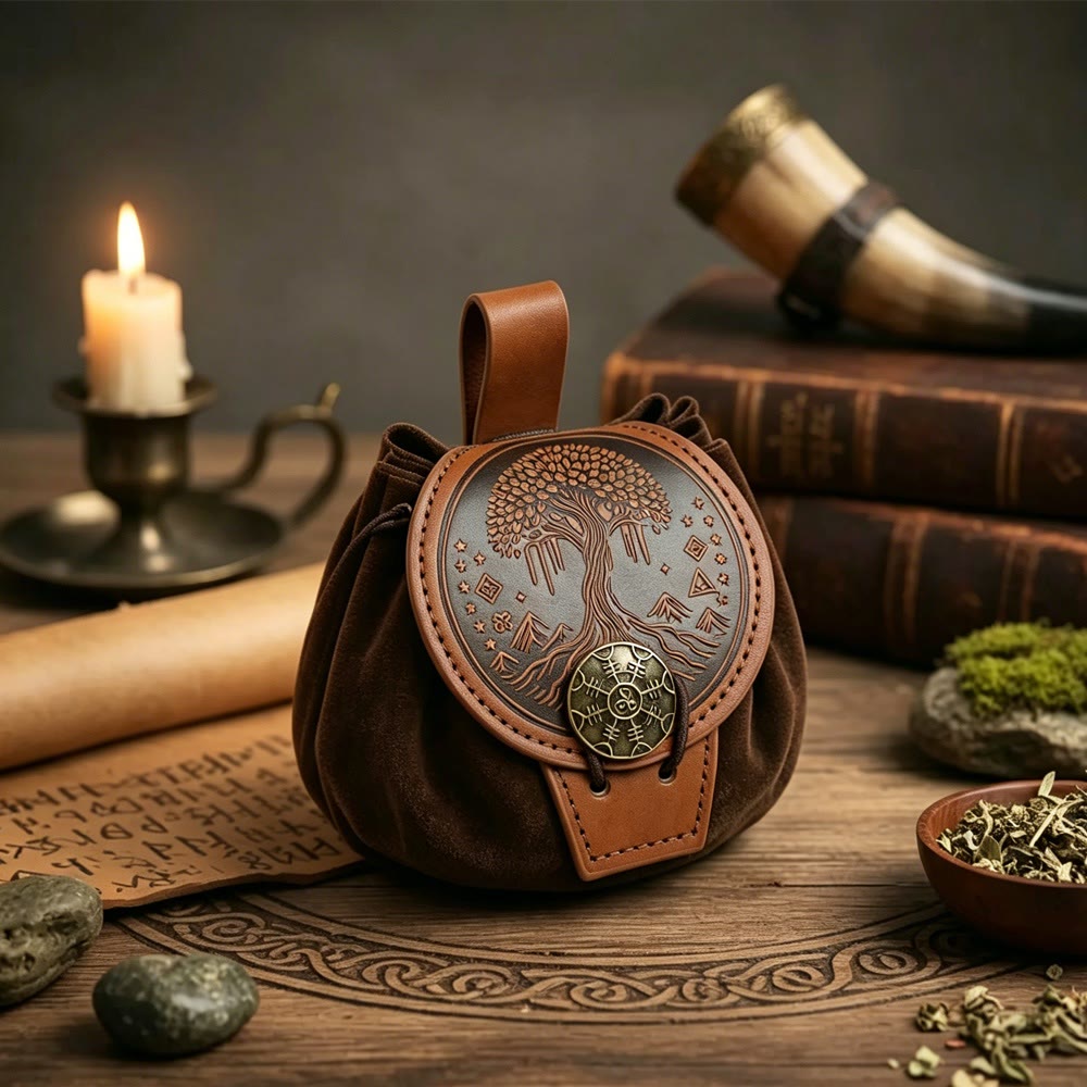 WorldNorse Nordischer Drache Yggdrasil Kordelzugbeutel - Yggdrasil Tasche - image 9