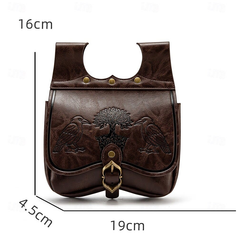 WorldNorse Yggdrasil und Odins Raben geprägte Tasche - image 6