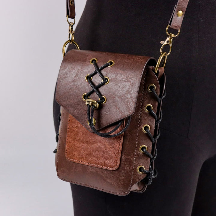 WorldNorse Mittelalterliche Schnürtasche aus Leder - image 7