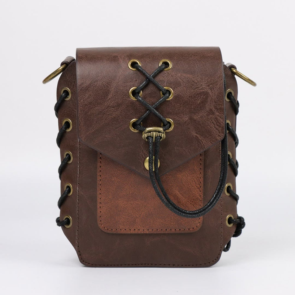 WorldNorse Mittelalterliche Schnürtasche aus Leder - image 1