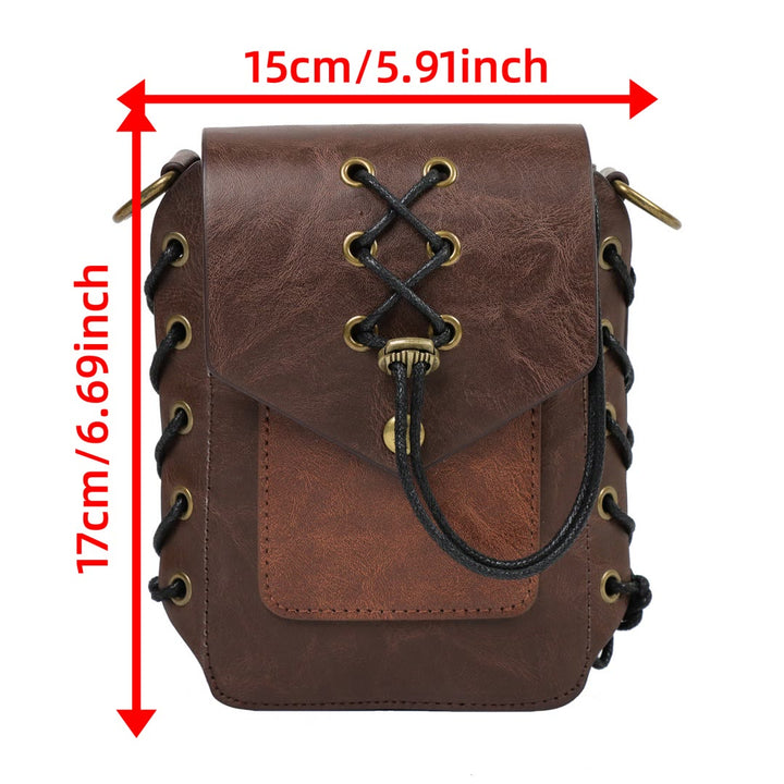 WorldNorse Mittelalterliche Schnürtasche aus Leder - image 3