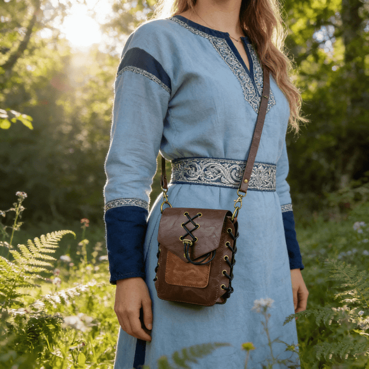 WorldNorse Mittelalterliche Schnürtasche aus Leder - image 4