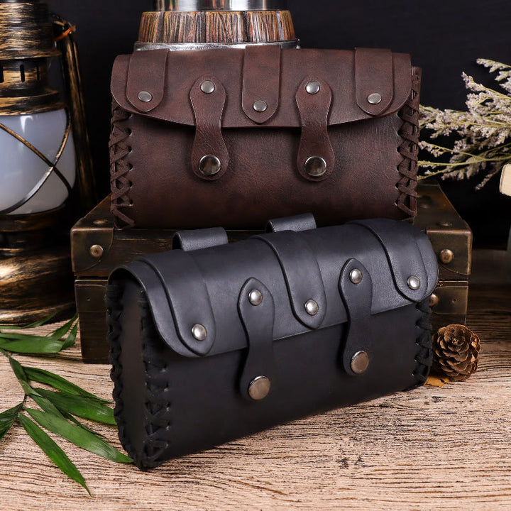 WorldNorse Mittelalterliche Vintage-Nietengürteltasche - image 9