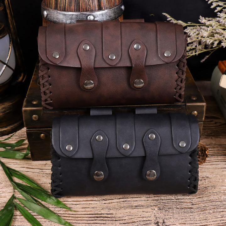 WorldNorse Mittelalterliche Vintage-Nietengürteltasche - image 8