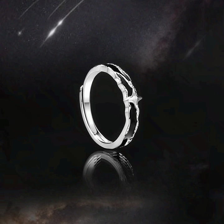 WorldNorse Midnight Solitary Star Fearless Promise Ring - image 5