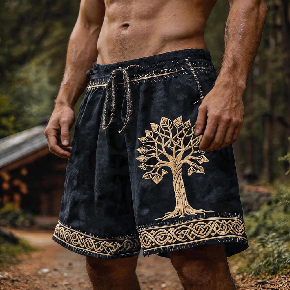 Shorts mit WorldNorse-Wikinger Baum des Lebens -Print - US/UK/AU50, EU60 (5XL) - image 0