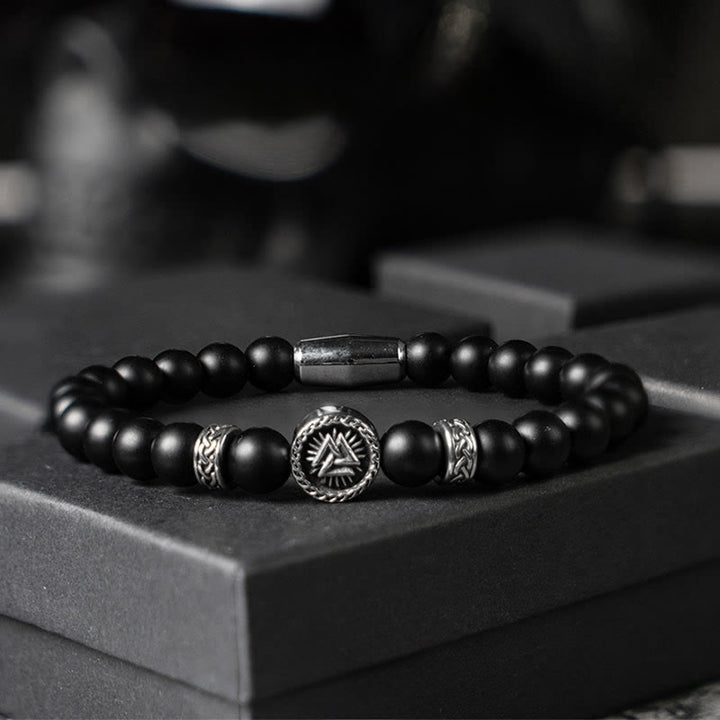 WorldNorse Odin Valknut Warrior Armband - Valknut#Silber - 21 cm - NEIN DANKE - image 1