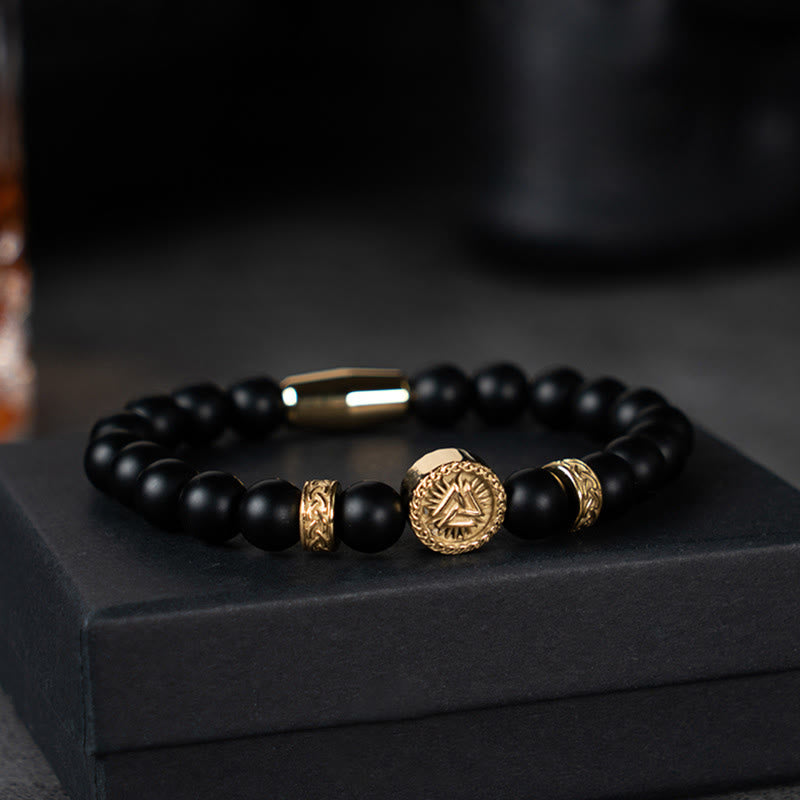 WorldNorse Odin Valknut Warrior Armband - Valknut#Gold - 21 cm - NEIN DANKE - image 2