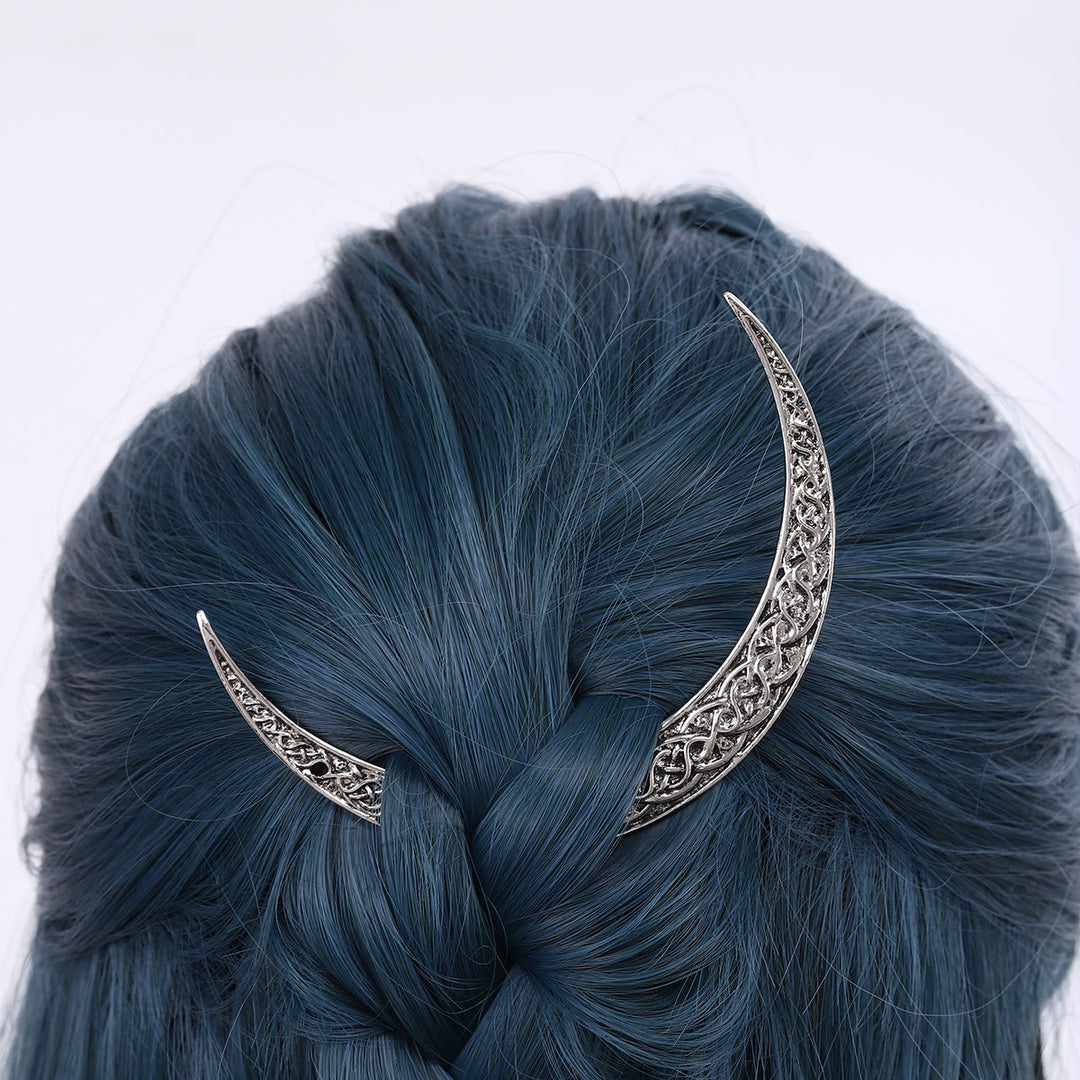 WorldNorse Keltischer Knoten Crescent Hairpin - image 8