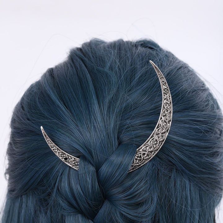 WorldNorse Keltischer Knoten Crescent Hairpin - image 8