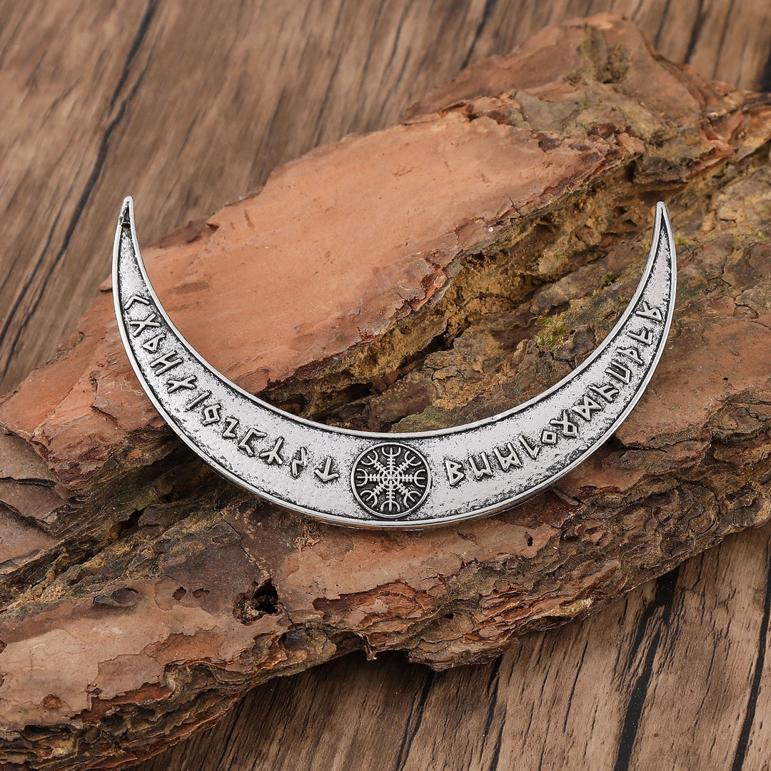 WorldNorse Helm der Ehrfurcht Rune Halbmond-Haarnadel - Helm der Ehrfurcht - image 0