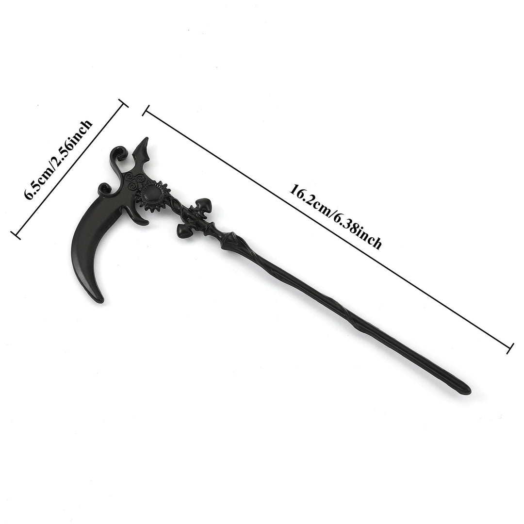 WorldNorse Gothic Skelett-Sichel-Haarnadel - image 12