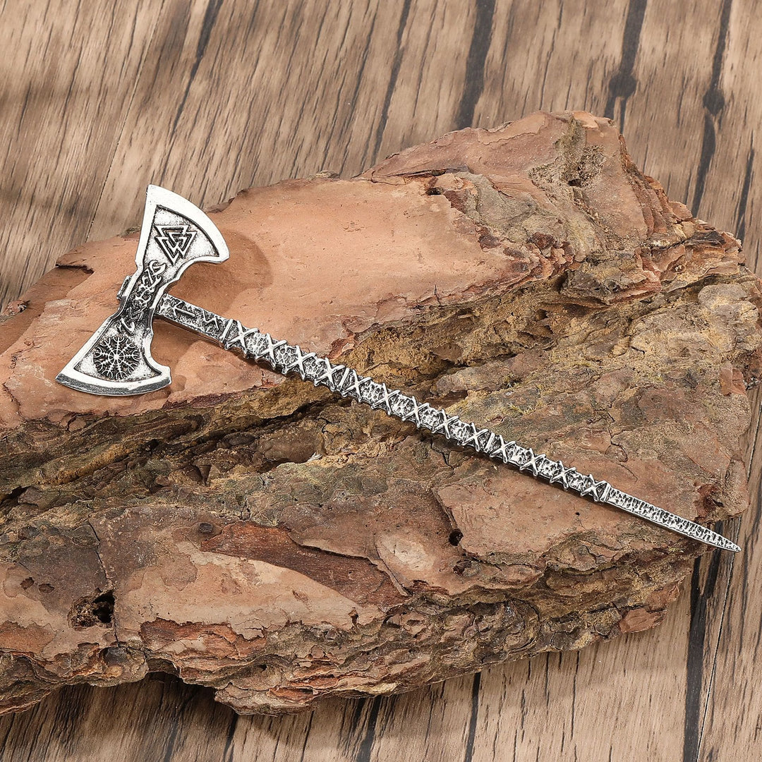 WorldNorse Valknut Wikinger Axt Haarnadel - Wikinger Axt - image 0
