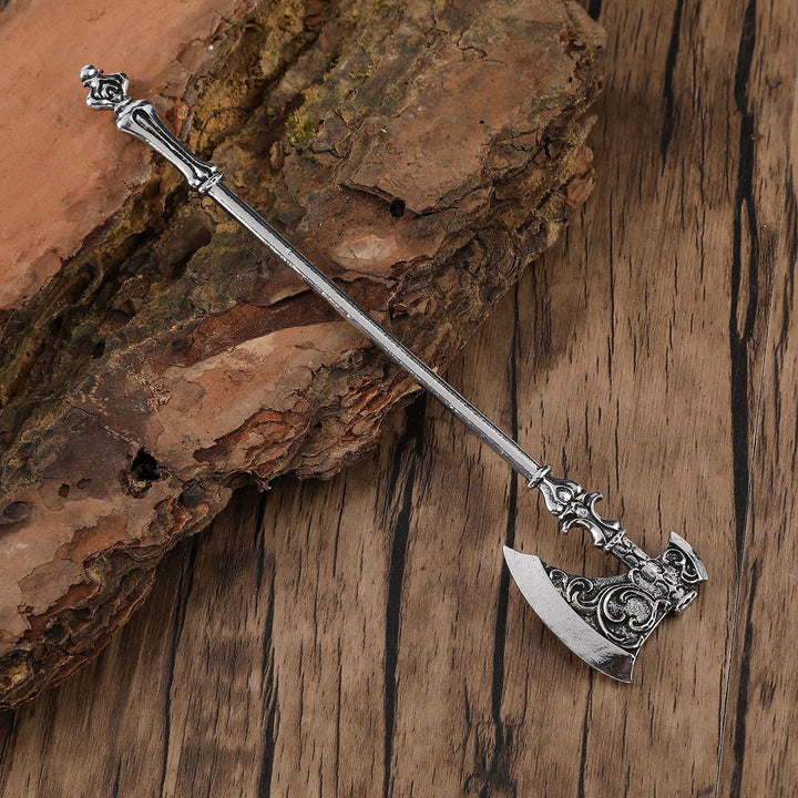 WorldNorse Geschnitzte Wikinger Axt Haarnadel - image 2