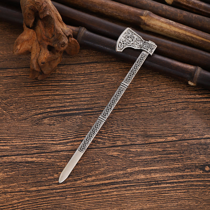 WorldNorse Geschnitzte Wikinger Axt Haarnadel - image 9