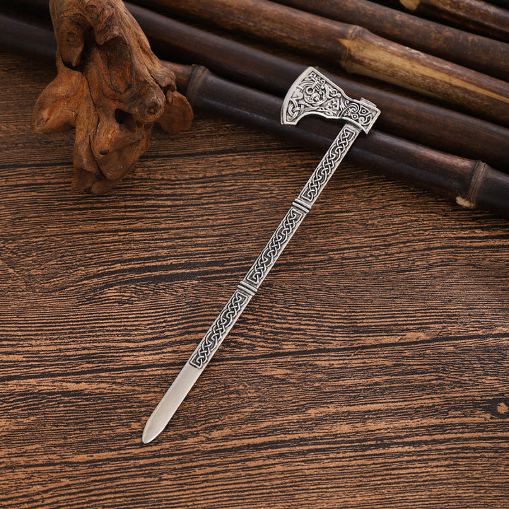 WorldNorse Geschnitzte Wikinger Axt Haarnadel - image 9