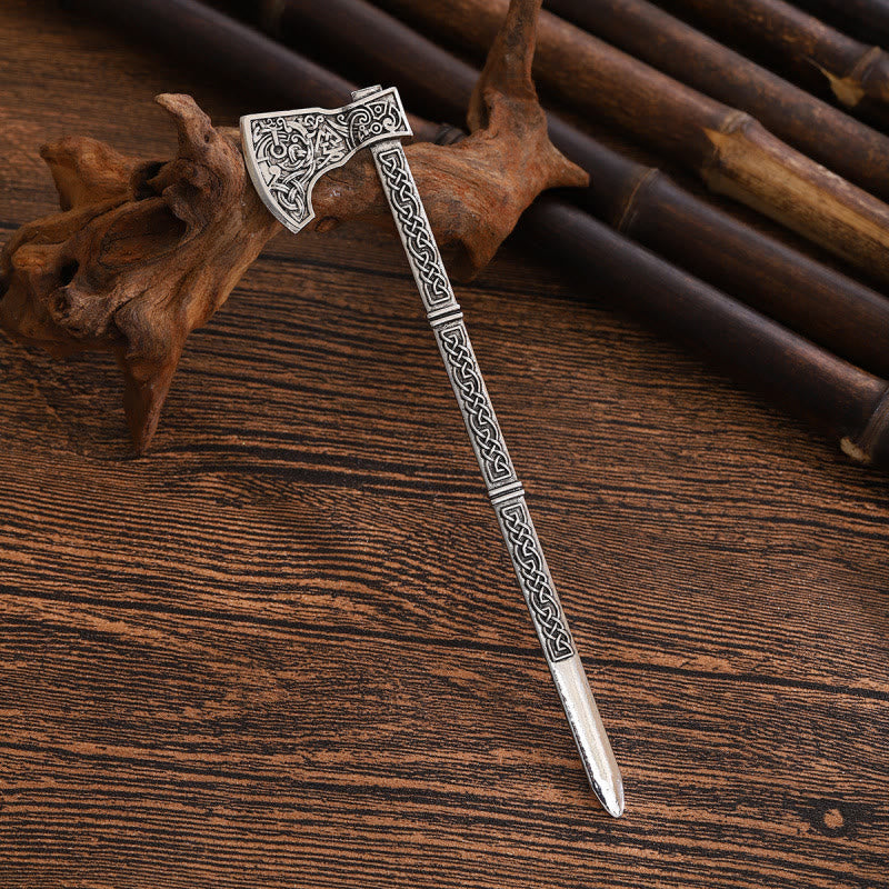 WorldNorse Geschnitzte Wikinger Axt Haarnadel - Stil Nr. 2 - image 7