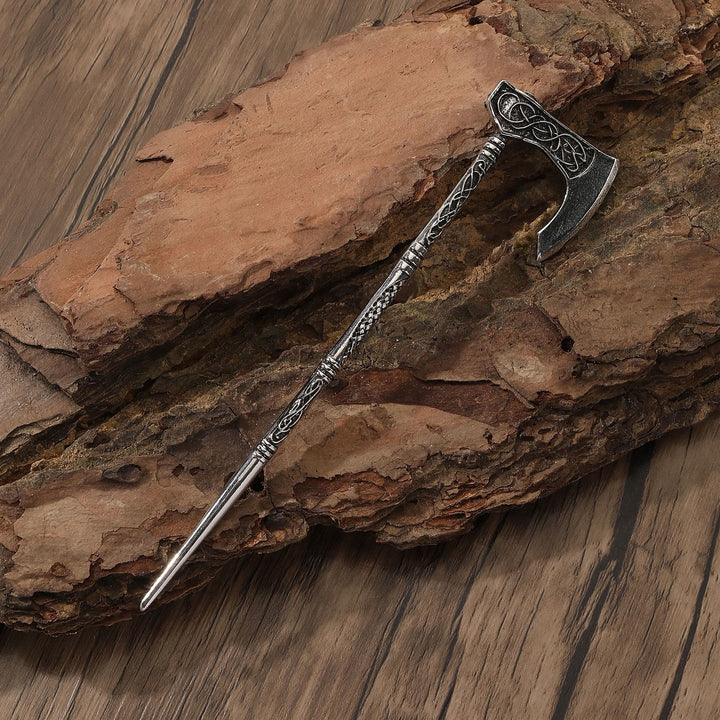 WorldNorse Keltischer Knoten Wikinger Axt Haarnadel - Wikinger Axt - image 0