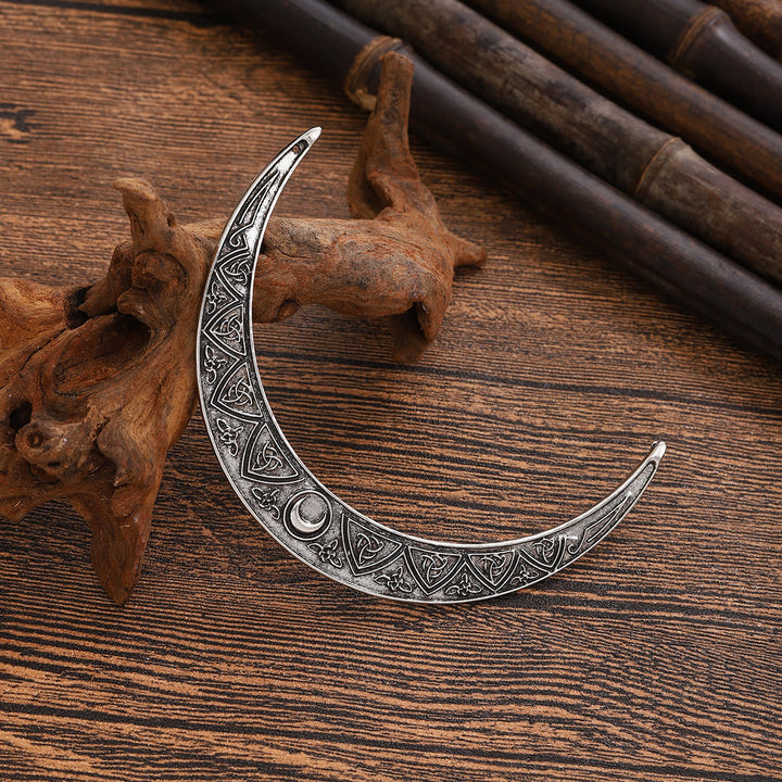 WorldNorse Triquetra Knotenmuster Halbmond Haarnadel - Stil Nr. 1 - image 0