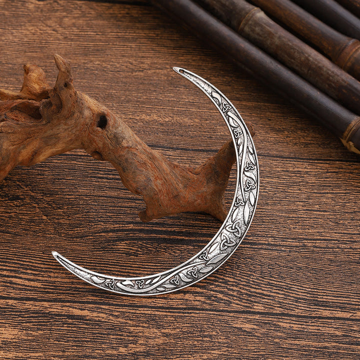 WorldNorse Triquetra Knotenmuster Halbmond Haarnadel - Stil Nr. 2 - image 4
