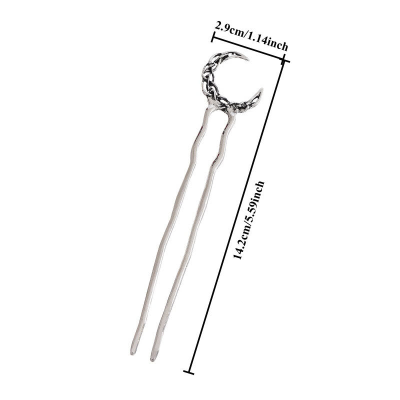 WorldNorse Keltischer Knoten Moon Hairpin - image 3