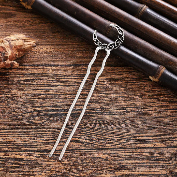 WorldNorse Keltischer Knoten Moon Hairpin - image 2