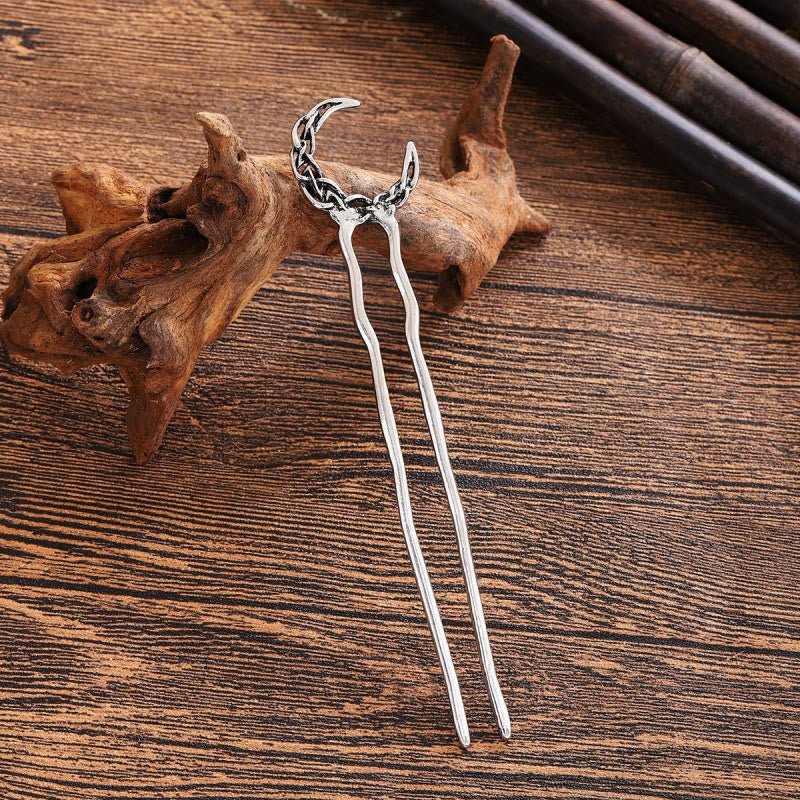 WorldNorse Keltischer Knoten Moon Hairpin - Stil Nr. 1 - image 0