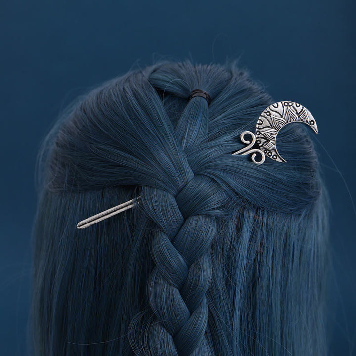 WorldNorse Keltischer Knoten Moon Hairpin - image 5