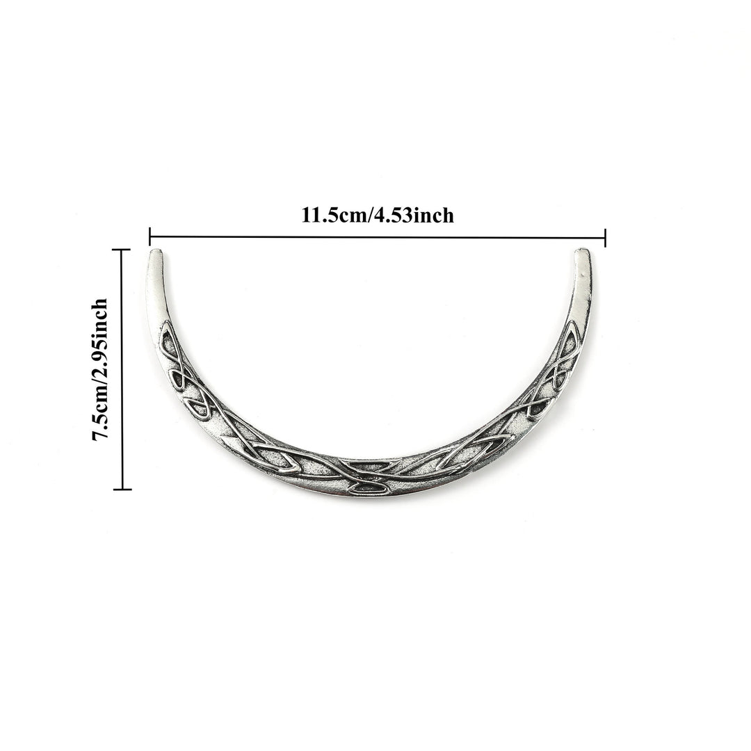 WorldNorse Endloser Knoten Halbmond Haarnadel - image 3