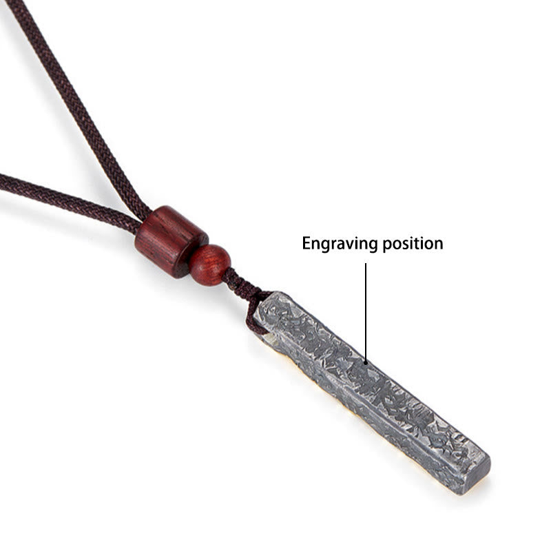 WorldNorse Handgefertigtes Halskette aus vergoldetem 999er Silber mit Lava-Textur und Holzperlen - Mit Kette - JA, BITTE - image 5