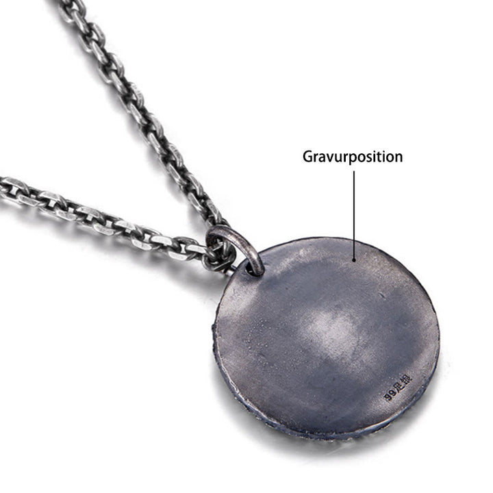 WorldNorse Handgefertigtes Halskette mit Spiral- Rune aus 999er Silber - Mit Silberkette - JA, BITTE - image 7