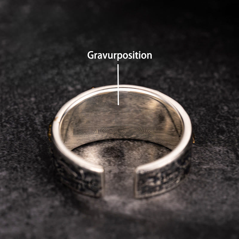 WorldNorse handgefertigtes 925er Silber Schwert Nordischer Drache Offener Ring - US 13-14 - JA, BITTE - image 5