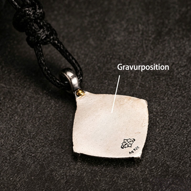 WorldNorse Halskette „Helm der Ehrfurcht“ aus handgefertigtem 925er Silber - Vegvisir#Wax Rope - JA, BITTE - image 17