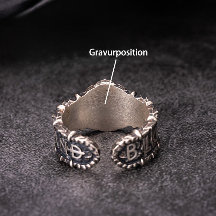 WorldNorse Ring aus handgefertigtem 925er Silber mit Drachenemblem im Vintage-Stil - US 11-US 12 - JA, BITTE - image 5