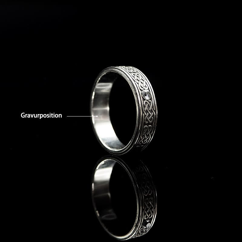 WorldNorse handgefertigtes 925er Silber Keltischer Knoten Ring - 72mm - JA, BITTE - image 7