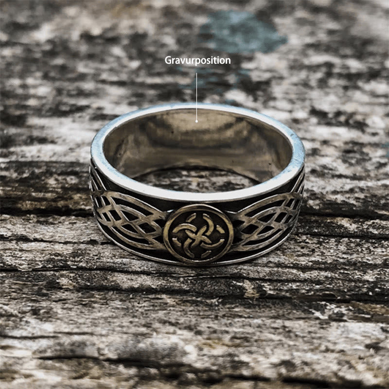 WorldNorse handgefertigtes 925er Silber Keltischer Amulettring - 72mm - JA, BITTE - image 2