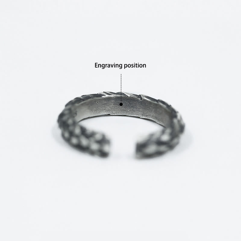 WorldNorse Ring aus handgefertigtem 925er Silber mit eingelegten Schlangenschuppen - Silberweiß - Groß - JA, BITTE - image 4