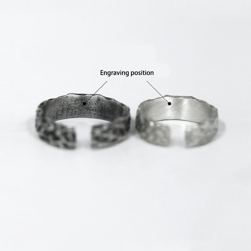 WorldNorse Handgefertigtes 999 Silber Handgefertigter Ring mit robuster Oberfläche - Retro Schwarz - JA, BITTE - image 4