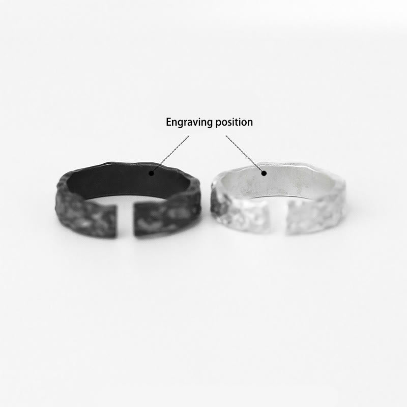 WorldNorse Handgefertigtes 999 Silber Robuster Ring mit Goldverzierungen und Bergmotiv - Ein Paar - JA, BITTE - image 3