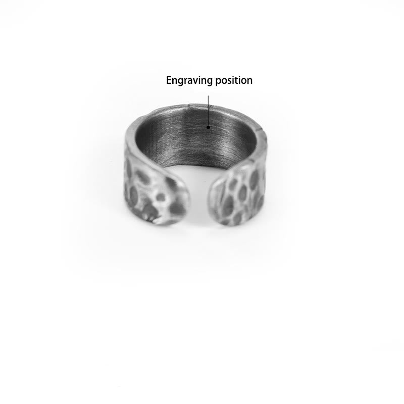 WorldNorse Handgefertigtes 999 Silber Totenkopf-Ring mit Gravur, handgefertigt - Einstellbar - JA, BITTE - image 4