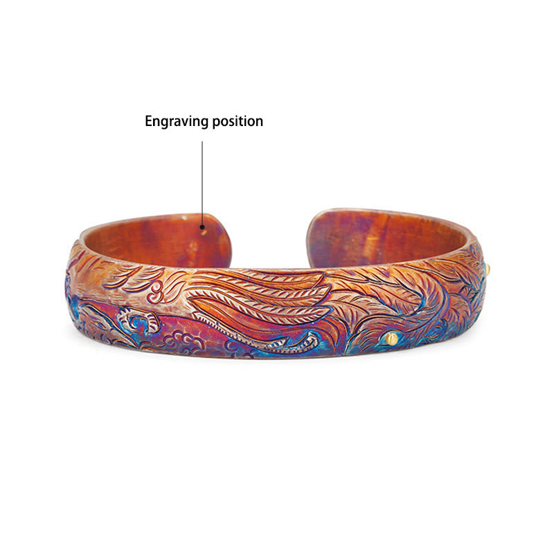 WorldNorse Handgefertigtes Armband mit gravierter Feder aus 999 Gold - Innenumfang 19 cm - JA, BITTE - image 4