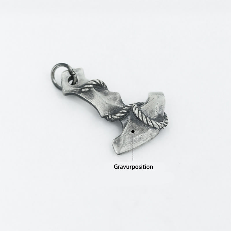 WorldNorse Handgefertigtes 999 Silber Anker Halskette - Mit Rolo-Kette - 55 cm - JA, BITTE - image 4