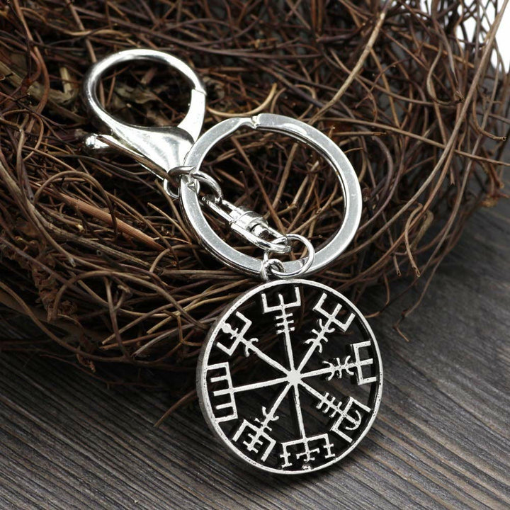 WorldNorse Vegvisir Kompass-Schlüsselanhänger - Vegvisir - image 0