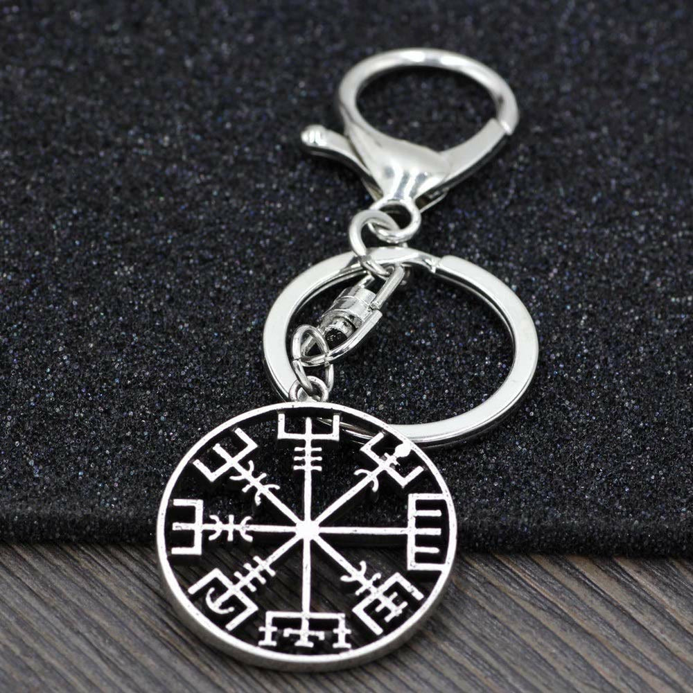 WorldNorse Vegvisir Kompass-Schlüsselanhänger - image 1