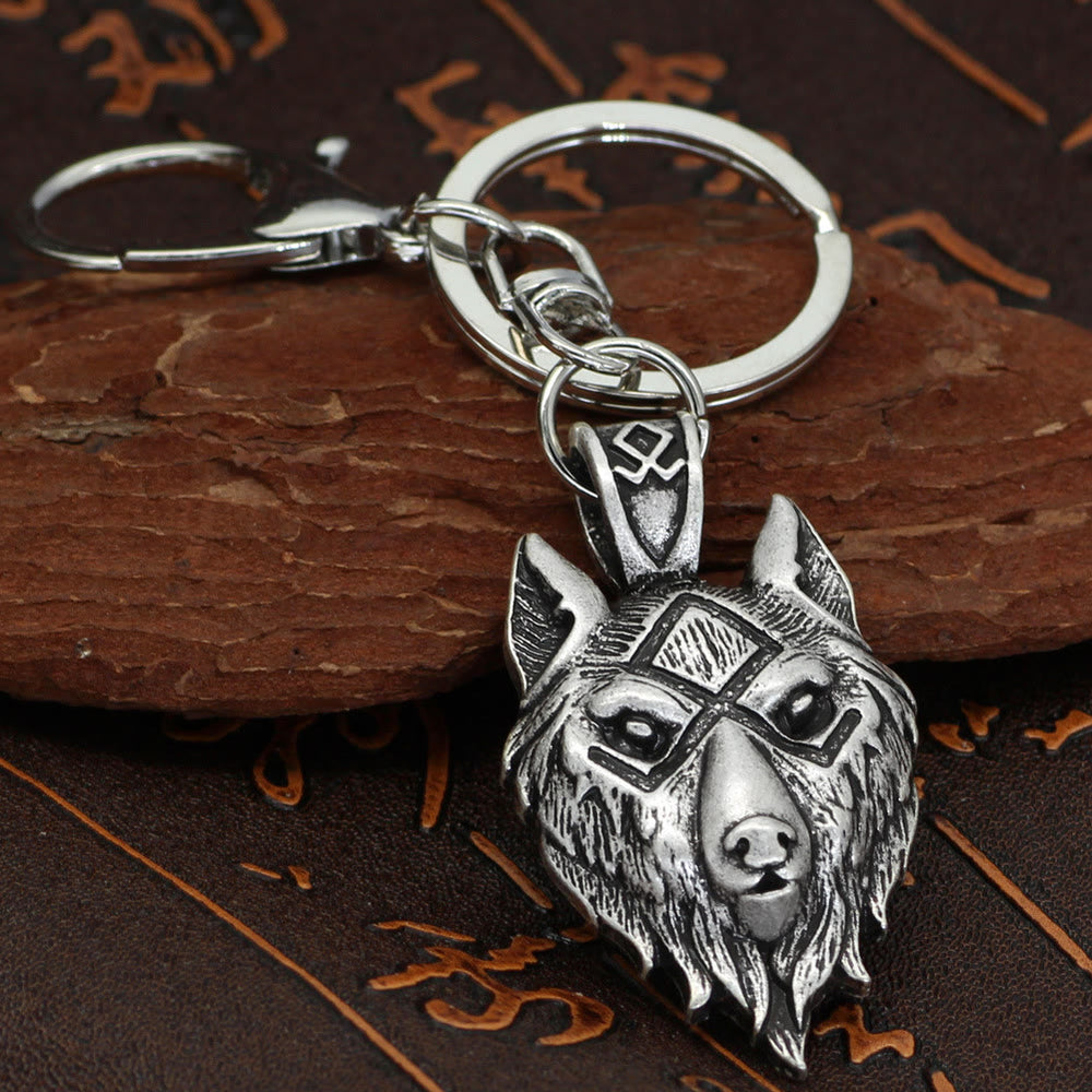 WorldNorse Wikinger- Rune Wolf -Schlüsselanhänger - image 1