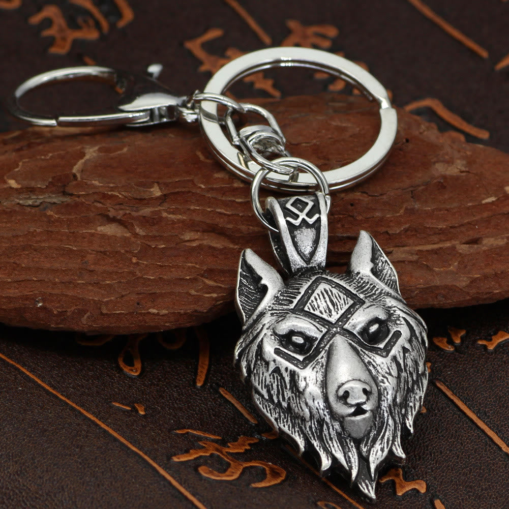 WorldNorse Wikinger- Rune Wolf -Schlüsselanhänger - image 1