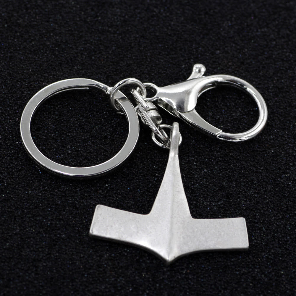 WorldNorse Antiker Mjölnir Schlüsselanhänger mit Struktur - image 3