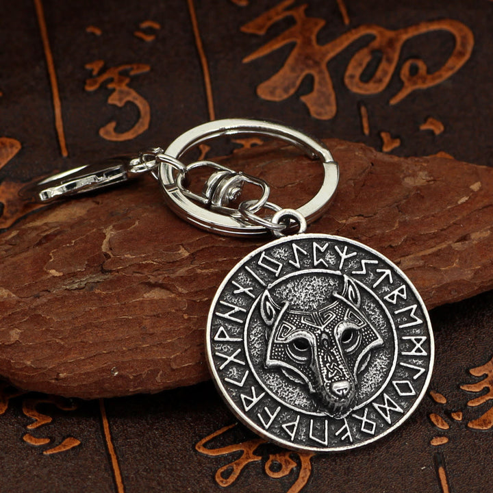 WorldNorse Rune Wolf -Schlüsselanhänger - image 1